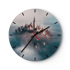 Horloge murale en verre