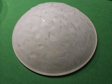 Coupe Art Deco lustre en verre moulé Muller Freres Des Hanots Maynadier Degué 