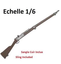 1/6 Battle Gear Toys 512 01 Fusil Français Lebel avec sangle cuir fauve