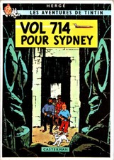 25-1-25 (389) France - cartoon TINTIN - Vol 714 pour Sydney