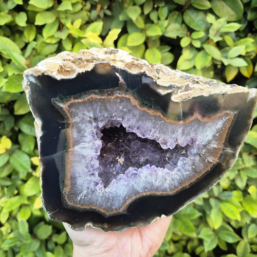 Géode agate améthyste - d'agate/améthyste,