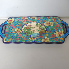 longwy enamel cake dish floral decor enhances J.M.