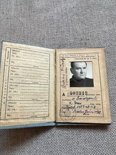 Hungarian Army Photo ID Booklet / Soldbuch for a ww2 WWII veteran 1959