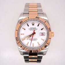 Rolex Homme Datejust 36Mm Turn-O-Graph Montre En Or Rose/Acier Oyster 116261