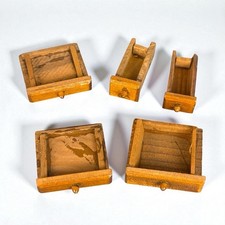 Lot tiroirs miniatures bois