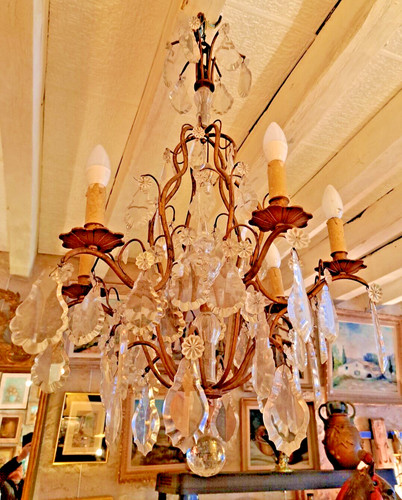 Lustre cage pampilles - a,