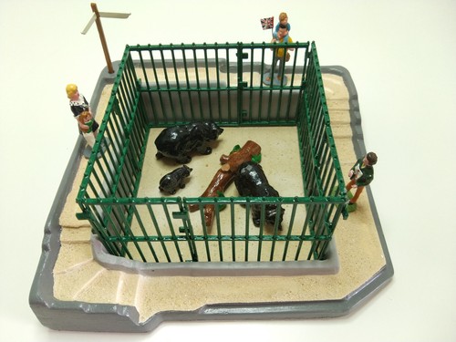 Diorama zoo ours noirs - zoo,