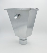 Boite à eau  ZINC  naturel ø 80 ou 100 mm NEUF descente gouttière chéneau 🇫🇷