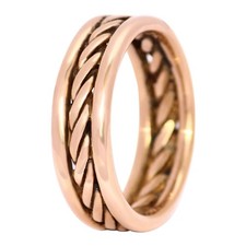 Bague en cuivre pur classique