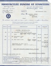 Facture   1939 MANUFACTURE