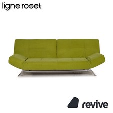 Ligne Roset Smala Tissu Canapé Vert Trois Places Fonction Lit