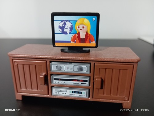 Playmobil table lecteur dvd - table, tv