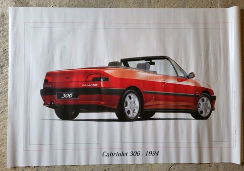 Affiche peugeot 306 cabriolet - ,