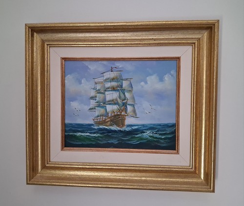 Tableau ancien peinture cadre - tableau,