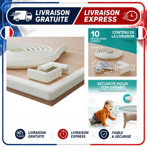 Protection bébé angles table