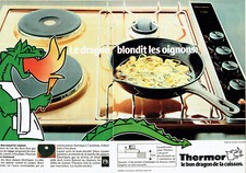 1980 Advertising 028 Thermor (2D) Dragon Cooktop Advertising
