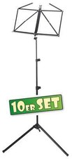 10pcs Pupitre Musique Support Partition d'orchestre Reglable avec Housse Set