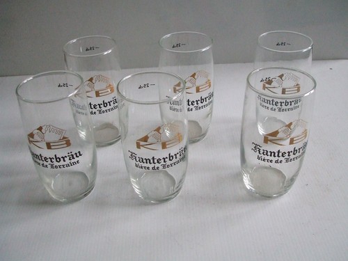 Lot verres biere kanterbrau - 6,