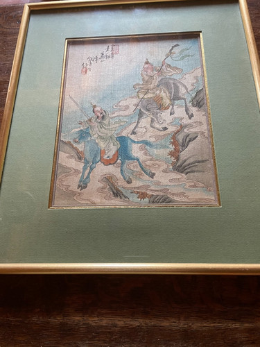 Peinture sur soie - , indochine