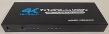 AUBEAMTO A-OZQ13 4K HDMI Switch 7x1 4K@60Hz 7 in 1 Out HDMI Switcher Selector