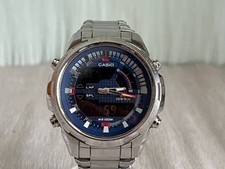 44mm Casio Edifice Analog-Digital Blue Dial