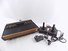Atari 2600 Woody Console With Two Joysticks And Cables