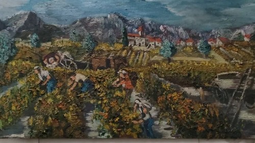 Peinture huile scène - peinture, l'huile