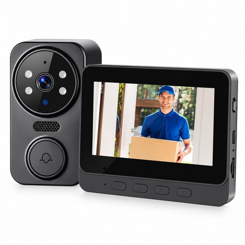 Interphone vidéo sans fil - sans,
