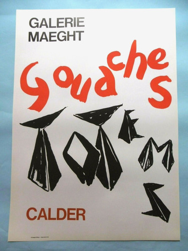 Calder affiche originale litho - affiche,