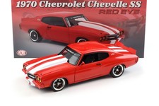 1:18 ACME 1970 CHEVROLET CHEVELLE SS RED EYE Coupé Rayures Rouges/Blanches