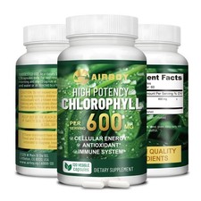 120 capsules de chlorophylle 600 mg - antioxydant pour un renforcement