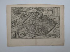 Antique Engraving - Avignon - Braun & Hogenberg - Circa 1580