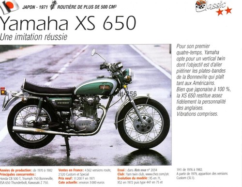 Fiche moto yamaha - moto, :