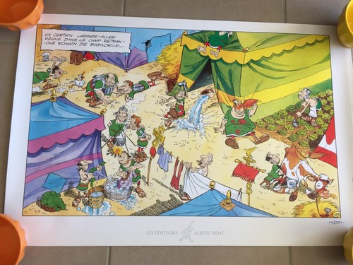 Sérigraphie astérix camp - sérigraphie,