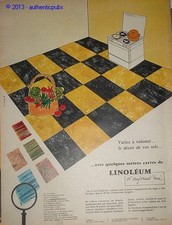PUBLICITE DE 1957 LINO