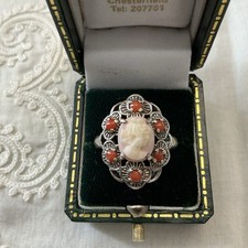 ANCIENNES BAGUE CAMEE CORAIL