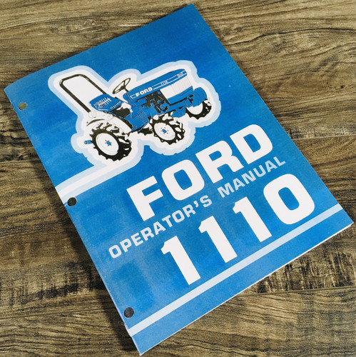 Ford 1110 tractor operators - tractor,