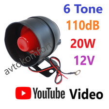 20 W 12 V 6 Tons 110 dB