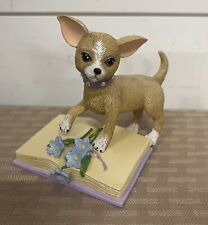 Chihuahua SUPPORT WILL SEE US THROUGH Pretty in Purple Collection Figurine 2012