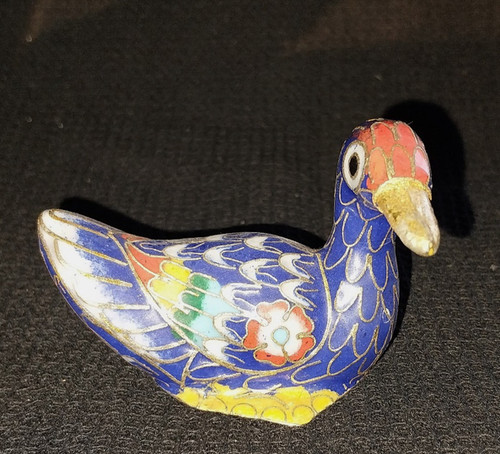 Canard laiton cloisonné - canard,