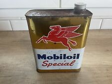 Mobiloil Spécial Bidon D’huile En Métal Vide 2L 