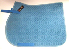 T DE T TAPIS DE SELLE CHEVAL BLEU CIEL MATELASSE Taille CSO