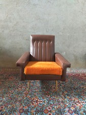 Fauteuil vintage en skaï