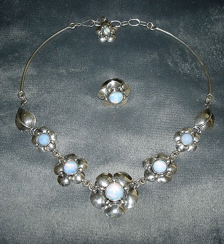 Parure faite main argent - parure,