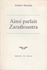 AINSI PARLAIT ZARATHOUSTRA PAR