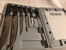 Malette de couteaux de cuisine et aiguiseur 