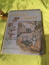 THE FLIGHT TO FRANCE Jules Verne SAMPSON LOW 1888 RARE 1st EDITION HB