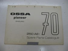 1969 1970 1971 Ossa 250 AE Pioneer Parts Book Manual Spare Catalog 4 Speed