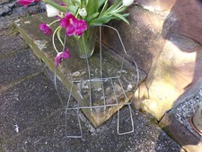 Antique metal seat for