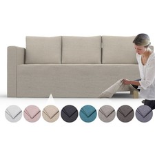 Housse confortable pour canapé-lit Friheten 3 places - tissu résistant aux...